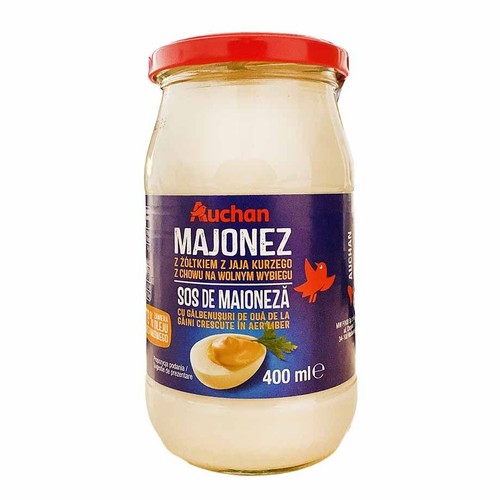 Majonez wysokotłuszczowy Auchan 400 ml
