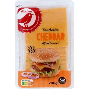 Ser Cheddar   Auchan 200 g