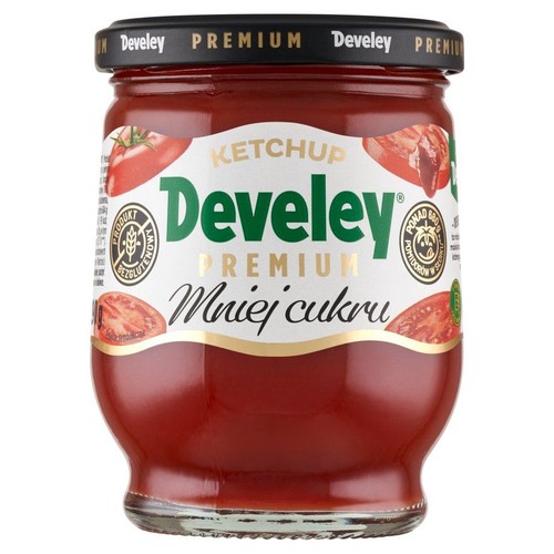 Ketchup Premium mniej cukru Develey 290 g