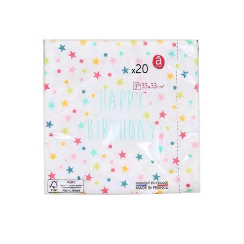 Serwetki 3 warstwowe 33x33 cm Actuel 20 sztuk