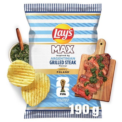 Chipsy ziemniaczane o smaku grillowanego steku Lay's 190 g