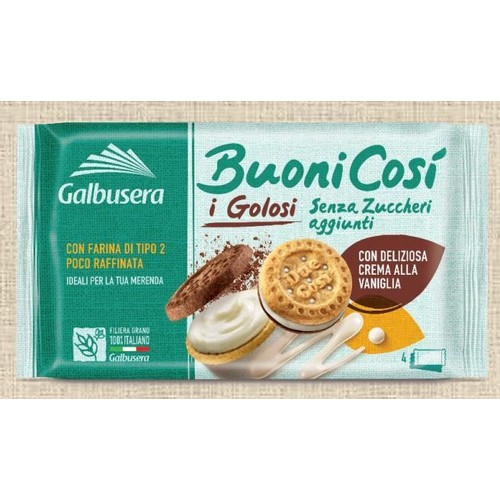Markizy kakaowo-waniliowe bez cukru Buoni Cosi 160 g