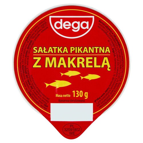 Sałatka pikantna z makrelą Dega 130 g