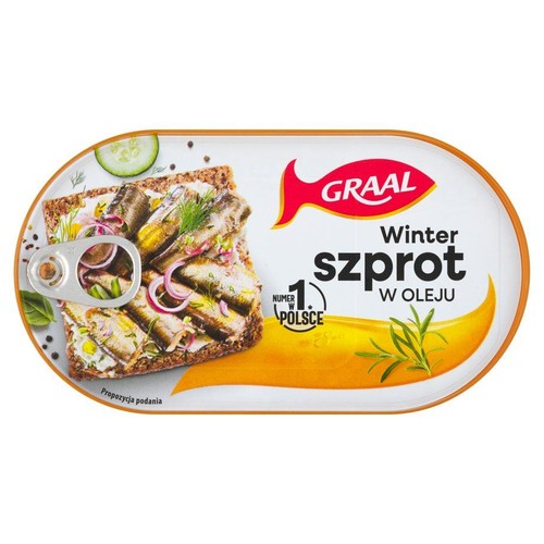 Winter Szprot podwędzany w oleju GRAAL 170 g