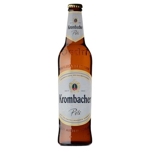 Piwo niemieckie jasne Pils alk. 4,8% obj. Krombacher 500 ml