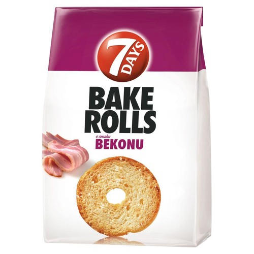 Bake Rolls o smaku bekonu 7 Days 150 g