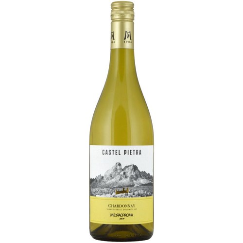 Wino włoskie białe wytrawne Chardonnay alk. 12,0% obj. Castel Pietra  750 ml