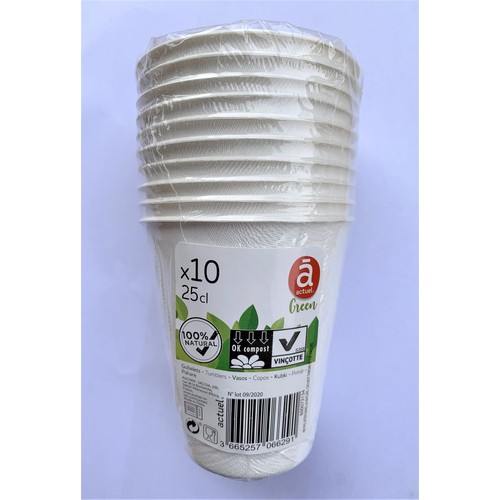 Kubki jednorazowe 250 ml  Actuel 10 sztuk