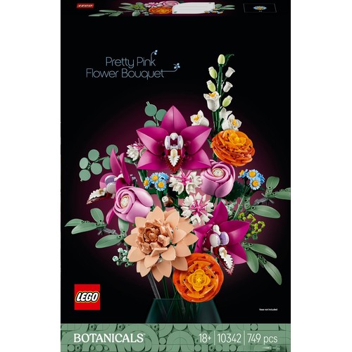 Botanicals Piękny bukiet różowych kwiatów 10342 LEGO zestaw