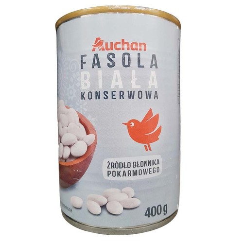 Fasola biała konserwowa Auchan 400 g