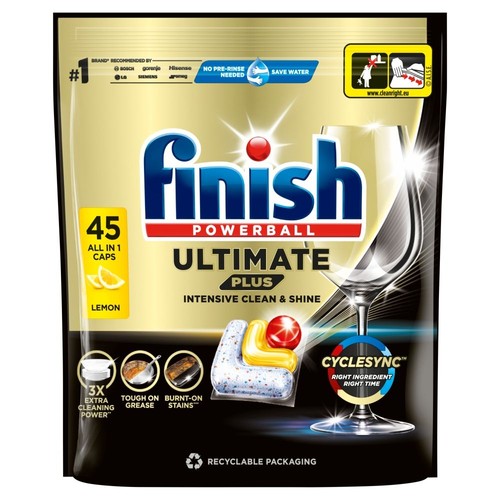Kapsułki do zmywarki Ultimate Plus lemon Finish 45 kapsułek