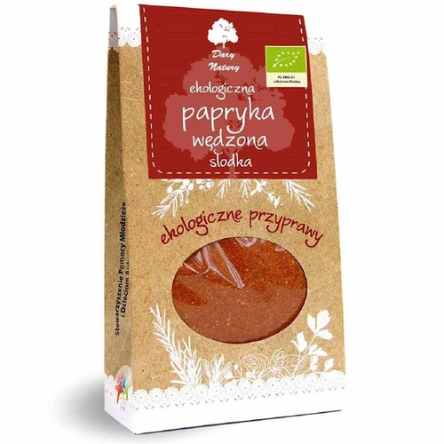 BIO Ekologiczna papryka wędzona słodka Dary Natury 50 g