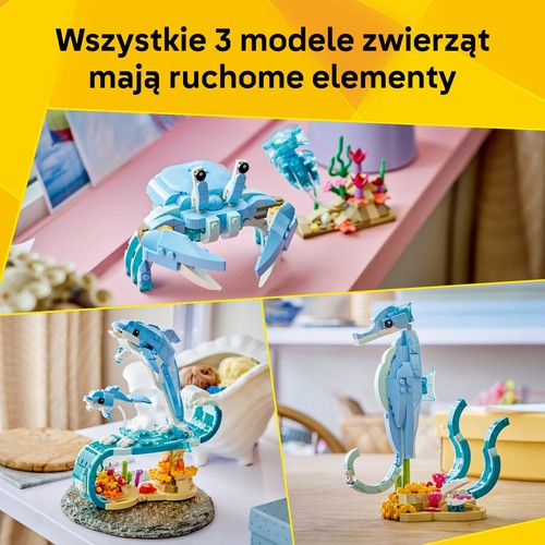 Zestaw konstrukcyjny Creator 3 w 1 Zwierzęta morskie: piękny delfin 31385 LEGO 1 sztuka