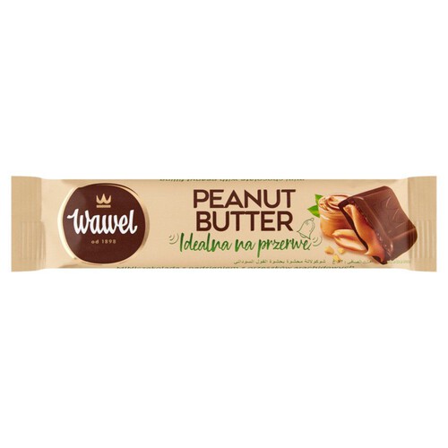 Baton czekoladowy z nadzieniem Peanut Butter Wawel 37 g