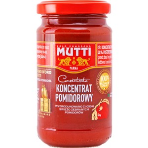 Koncentrat pomidorowy 28 %  Mutti 200 g