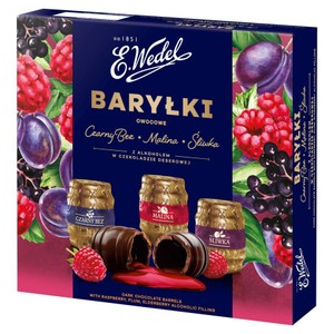Baryłki czekoladowe z nadzieniem owocowym E.Wedel 200 g