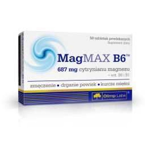 MagMax B6 magnez witaminy grupy B Olimp 50 tabletek
