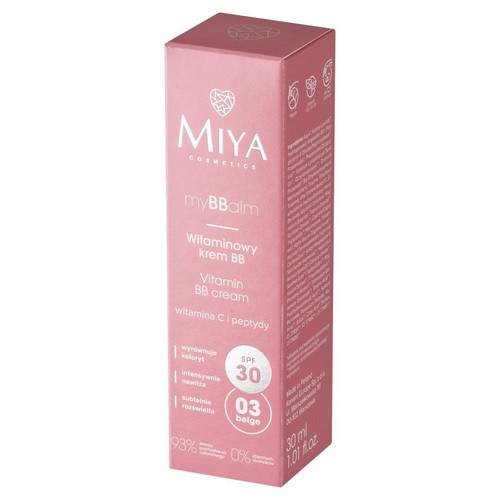 Witaminowy krem BB SPF30 beige Miya 30 ml