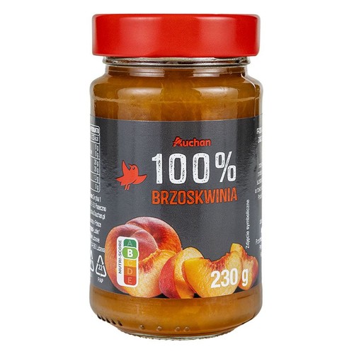Dżem z brzoskwiń Auchan 230 g 