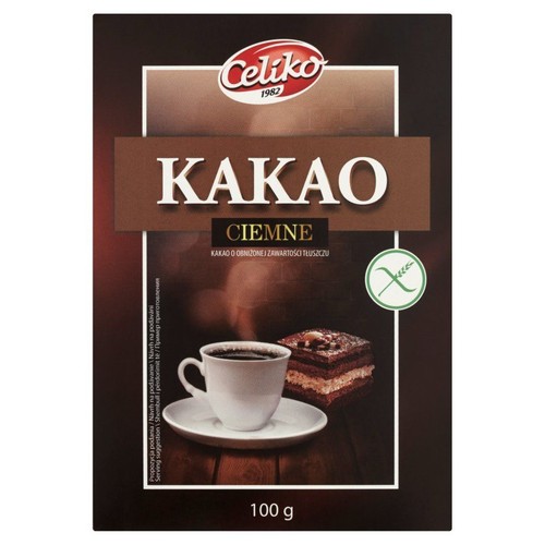 Kakao o obniżonej zawartości tłuszczu Celiko 100 g