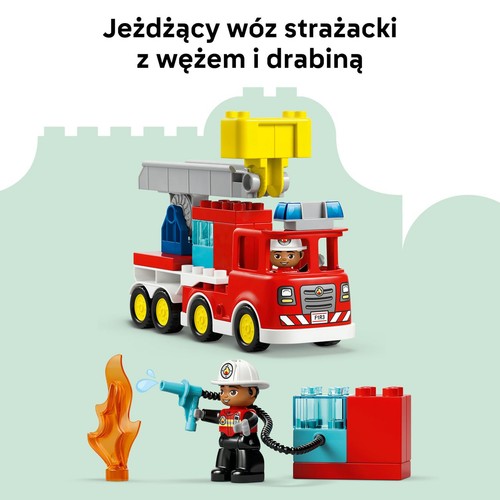 DUPLO® Moje miasteczko Wóz strażacki z wężem i strażakiem 10473 LEGO 1 sztuka