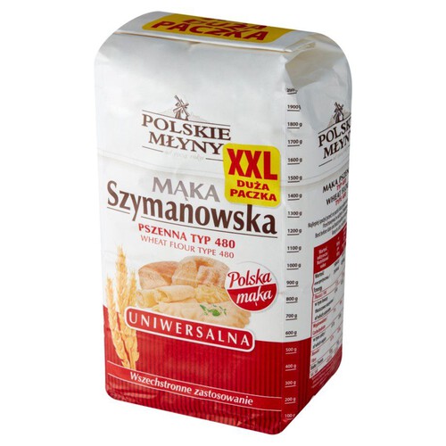 Mąka Szymanowska pszenna typ 480 Polskie Młyny 2 kg