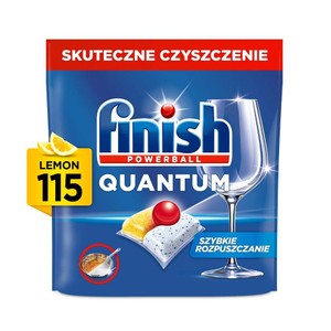 Kapsułki do zmywarki Quantum lemon    Finish 115 kapsułek