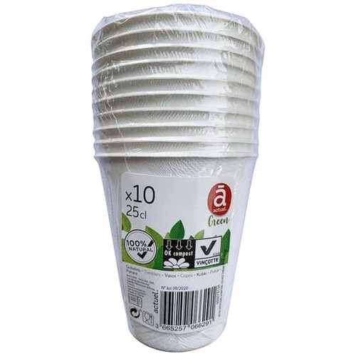 Kubki jednorazowe 250 ml  Actuel 10 sztuk