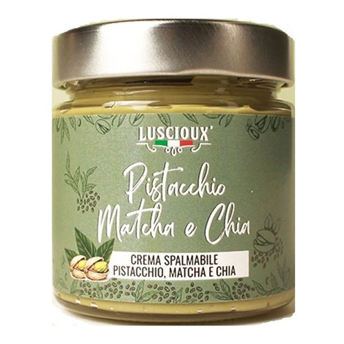 Krem pistacjowy Matcha Chia bez oleju palmowego  Luscioux 190 g