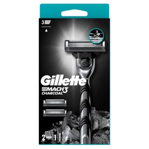 Maszynka do golenia Mach3 Charcoal + 2 ostrza Gillette 1 sztuka