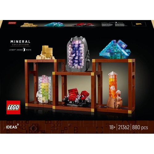 Ideas Kolekcja minerałów 21362, ozdobne kryształy LEGO 1 sztuka