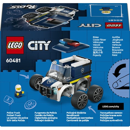 City Pojazdy — Ciężarówka policyjna 60481, zestaw konstrukcyjny LEGO 1 sztuka