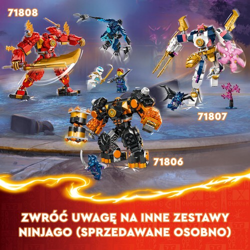 NINJAGO® Mech żywiołu ziemi Cole’a 71806 LEGO zestaw