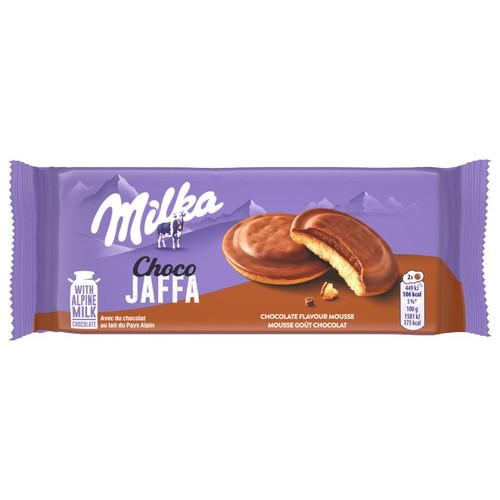 Choco Jaffa Biszkopty z pianką czekoladową Milka 128 g