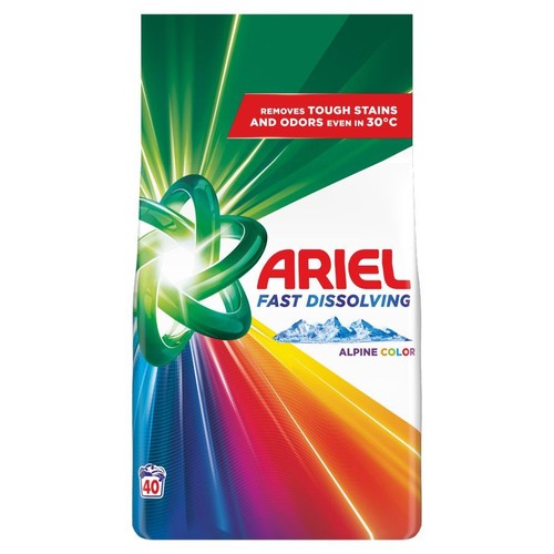Proszek do prania Fast Dissolving Alpine Color 40 prań Ariel 2,2 kg