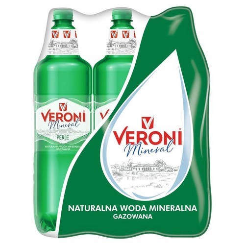 Naturalna woda mineralna gazowana Perle Veroni Mineral 6 x 1,5 l