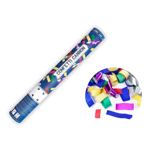 Tuba z konfetti i serpentynami 40cm (1 op. / 1 szt.) PartyDeco 1 sztuka