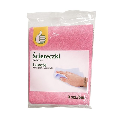 Ścierka domowa 32 x 38 cm Auchan 3 sztuki