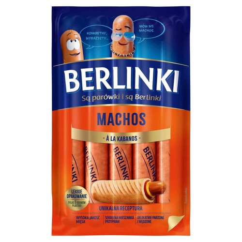 Parówki Machos a la kabanos Berlinki 250 g