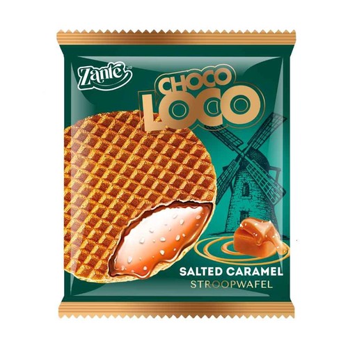 Wafel słony karmel Choco Loco Zante 33 g