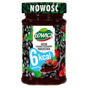 Dżem czarna i czerwona porzeczka Łowicz 200 g