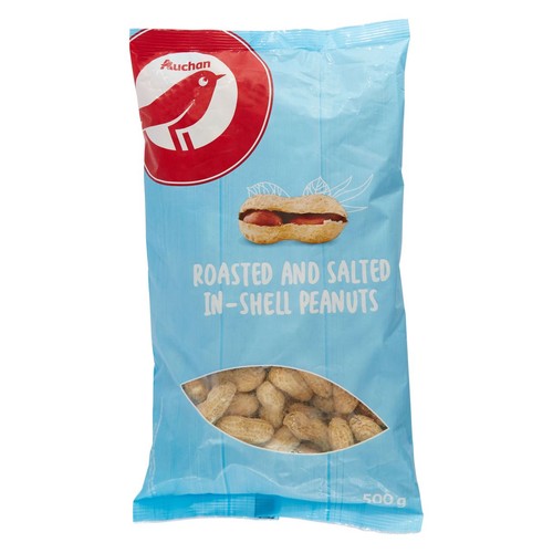 Fistaszki solone w łupinie   Auchan 500 g