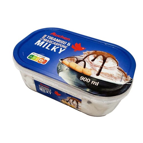 Lody tiramisu mascarpone Auchan 900 ml