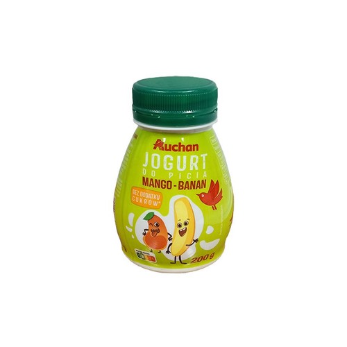 Jogurt do picia mango - banan Auchan 200 g