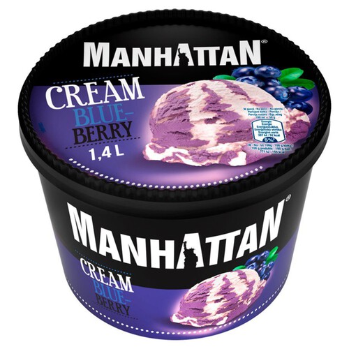 Lody śmietankowo jagodowe  Manhattan 1,4 l 