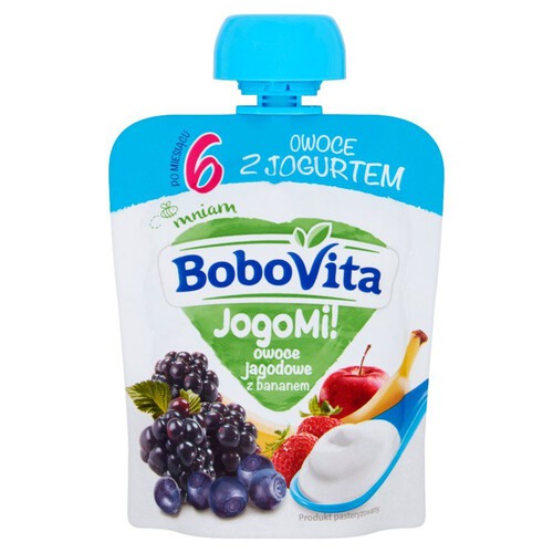 JogoMi owoce jagodowe z bananem Bobovita 80 g 