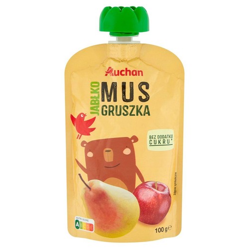 Mus jabłko - gruszka Auchan 100 g