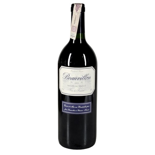 Wino francuskie czerwone półsłodkie Rouge alk. 11,0% obj. Beauvillon  1 l