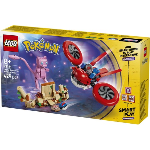 Pokémon SMART Play: Poszukiwania Mitycznego Mew za pomocą drona 72161 LEGO 1 sztuka