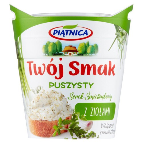 Twój Smak serek puszysty z ziołami Piątnica 150 g